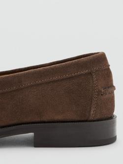 Mango Suede Moccasins, Brown - view 2, Brown