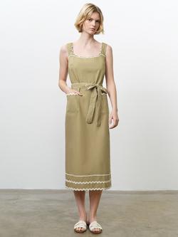 French Connection Cambria Dress, Sage/Porcelain, Sage/Porcelain