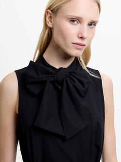 French Connection Era Bow Midi Dress, Black - view 2, Black