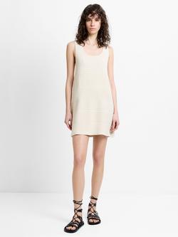 French Connection Mozart Textured Stripe Mini Dress, Ecru - view 2, Ecru