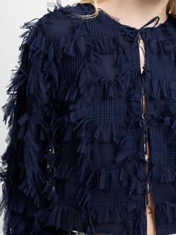 French Connection Millie Textured Jacket, New Navy - view 2, New Navy