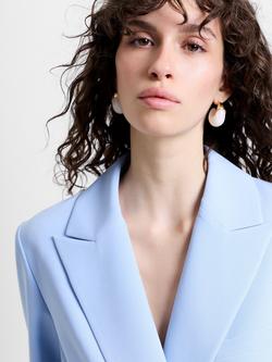 French Connection Sammie Double Breasted Blazer, Mid Pretty Blue - view 2, Mid Pretty Blue