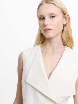 French Connection Raquel Waistcoat, Cream - view 2, Cream