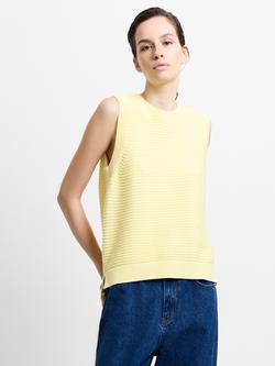 French Connection Lily Mozart Knit Tank Top, Mellow Yellow, Mellow Yellow