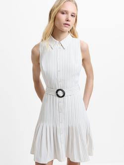 French Connection Vinnie Mini Dress, Cream/Black, Cream/Black