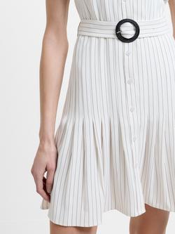 French Connection Vinnie Mini Dress, Cream/Black - view 2, Cream/Black