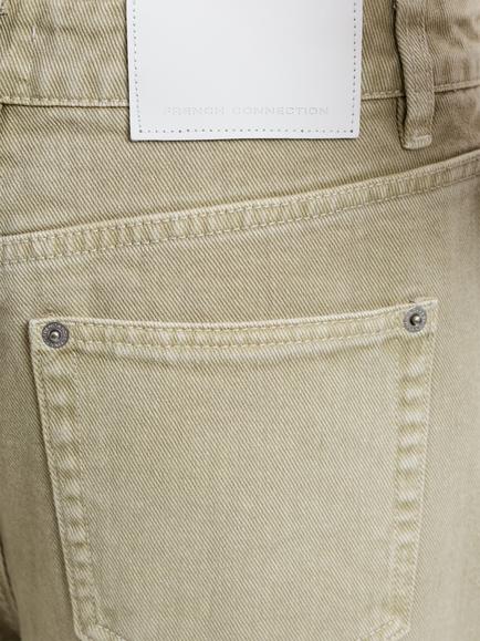 French Connection Dallas Denim Bermuda Shorts, Sage - view 2, Sage