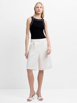 French Connection Raquel Bermuda Shorts, Cream, Cream