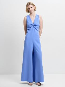 French Connection Arlette Wide Leg Jumpsuit, Amethyst Blue, Amethyst Blue