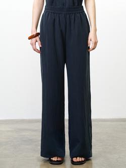 French Connection Melina Wide Leg Trousers, New Navy - view 2, New Navy