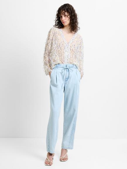 French Connection Chess Denim Tapered Leg Jeans, Beach Blue, Beach Blue