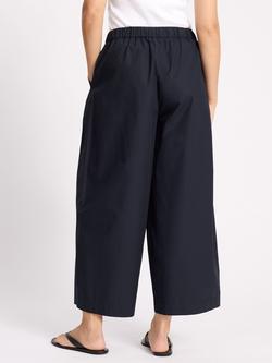 Albaray Relaxed Barrel Leg Trousers, Navy - view 2, Navy