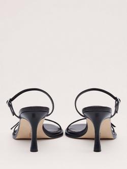 Mango Slim Strap Stiletto Sandal Heel, Chocolate - view 2, Chocolate