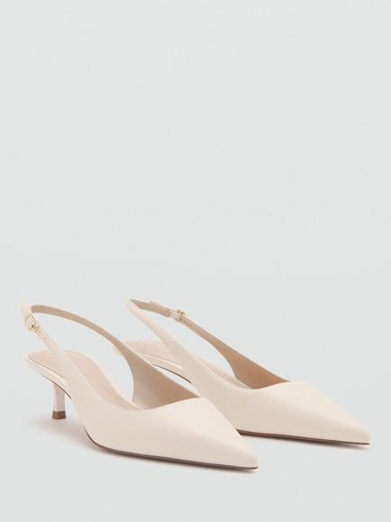 Mango Pointed Slingback Pumps, Natural - view 2, Natural