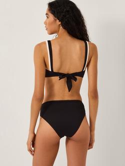 Monsoon Sabrina Colour Block Bikini Top - view 2, Black/White