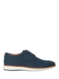 Dune London Brydon Leather Shoes, Navy, Navy