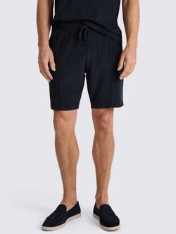 Moss Terry Towelling Cotton Shorts, Navy, Navy