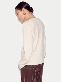 Jigsaw Minimalist Wool Rich Jacket - view 2, Cream