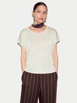 Jigsaw Luxe Slinky Jersey Top, Light Green, Light Green