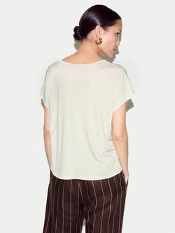 Jigsaw Luxe Slinky Jersey Top, Light Green - view 2, Light Green