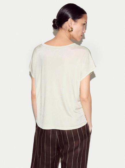 Jigsaw Luxe Slinky Jersey Top, Light Green - view 2, Light Green