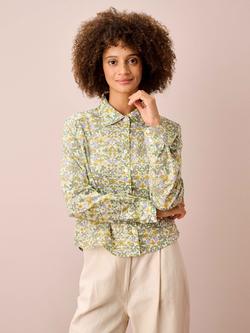 Brora Liberty Floral Shirt, Primrose/Multi, Primrose/Multi