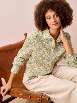 Brora Liberty Floral Shirt, Primrose/Multi - view 2, Primrose/Multi