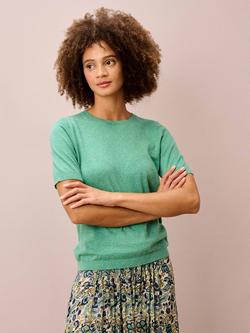 Brora Classic Round Neck T-Shirt, Jade, Jade
