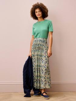 Brora Classic Round Neck T-Shirt, Jade - view 2, Jade