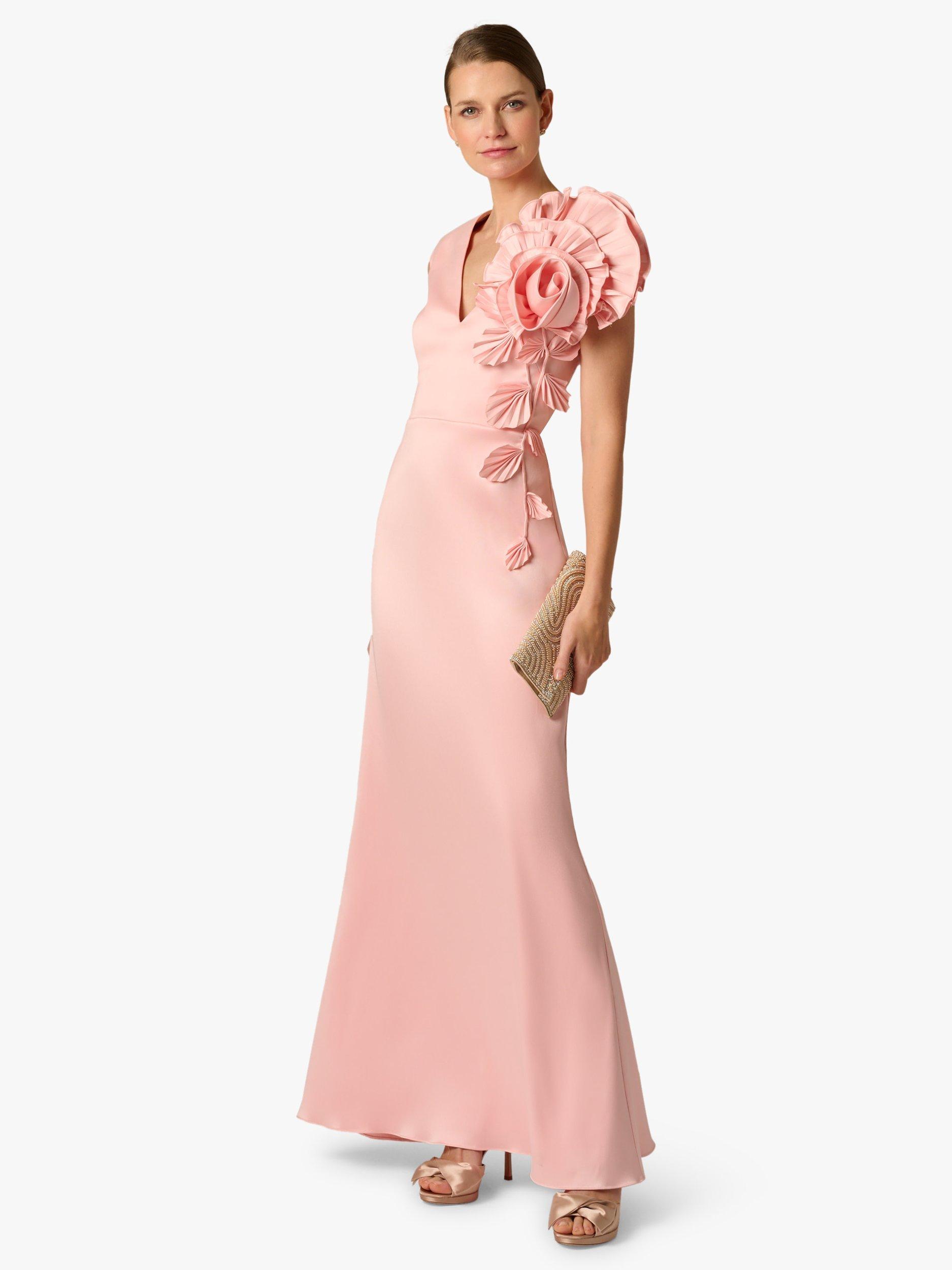 Aidan Mattox by Adrianna Papell Stretch A-Line Sleeveless Mikado Gown, Pink