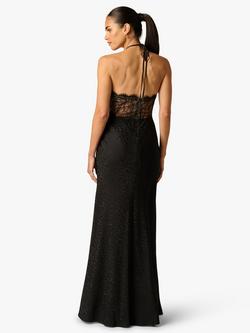 Adrianna By Adrianna Papell Leopard Print Jacquard Maxi Dress, Black - view 2, Black