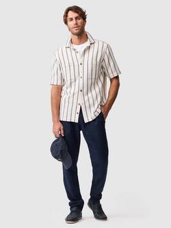 Rodd & Gunn Melford Cotton Blend Short Sleeve Shirt, Ink - view 2, Ink