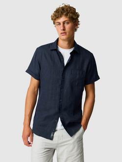 Rodd & Gunn Palm Beach Short Sleeve Linen Shirt, Eclipse, Eclipse