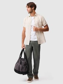 Rodd & Gunn Palm Beach Linen Short Sleeve Shirt, Oatmeal - view 2, Oatmeal