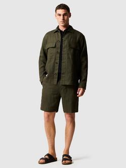 Rodd & Gunn Linen WestIsland Shacket - view 2, Dark Olive