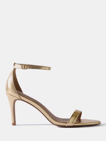 Mint Velvet Skye Strappy High Heel Sandals, Gold