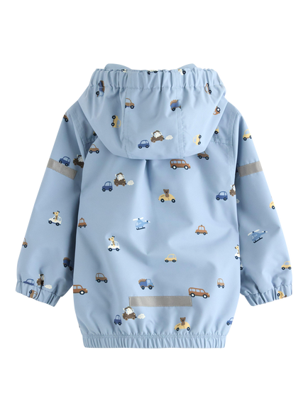 Lindex Kids' Water-Repellent Transport Raincoat, Light Blue - view 2, Light Blue
