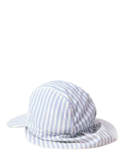 Lindex Kids' UV Stripe Sun Hat, Blue/White - view 2, Blue/White