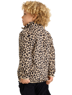 Lindex Kids' Leopard Print Jacket, Beige - view 2, Beige