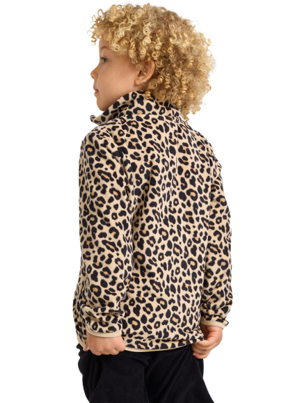 Lindex Kids' Leopard Print Jacket, Beige - view 2, Beige