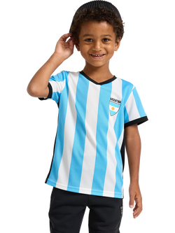 Lindex Kids' Argentina V-Neck T-Shirt, Black, Black