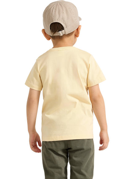 Lindex Kids' Cotton Frog T-Shirt, Yellow/Green - view 2, Yellow/Green
