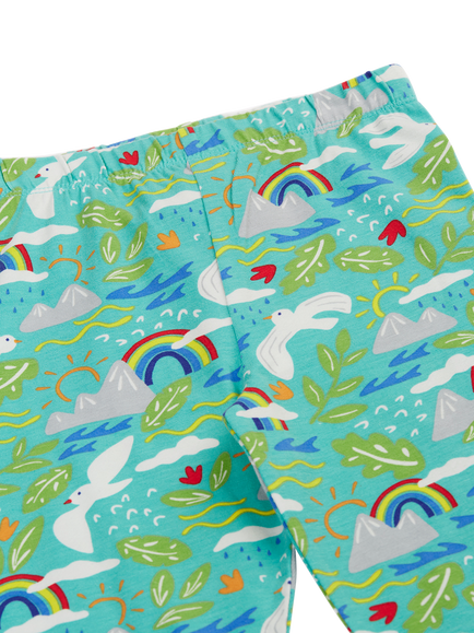 Frugi Kids' Laurie Cycling Shorts, Happy Hikes - view 2, Happy Hikes
