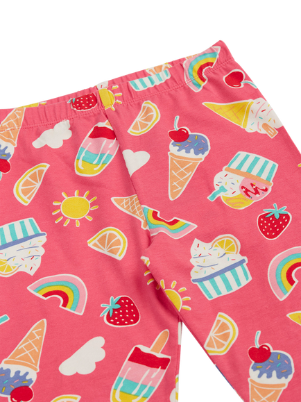 Frugi Kids' Laurie Cycling Shorts, Happy Sprinkles - view 2, Happy Sprinkles