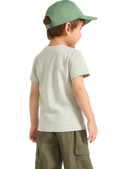 Lindex Kids' Cotton Sequin Dinosaur T-Shirt, Light Green/Multi - view 2, Light Green/Multi