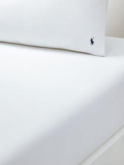 Ralph Lauren Polo Player Fitted Sheet - view 2, White