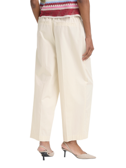 ICHI Funi High Rise Pleated Wide Leg Trousers - view 2, Birch