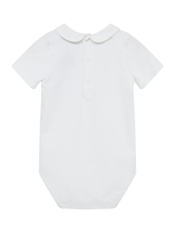 Trotters Baby Peter Pan Guardsman Bodysuit, White - view 2, White