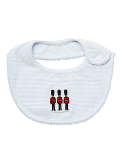 Trotters Baby Little Hugo Guardsman Bib, Blue, Blue