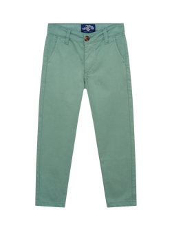 Trotters Kids' Jacob Chino Trousers, Sage, Sage